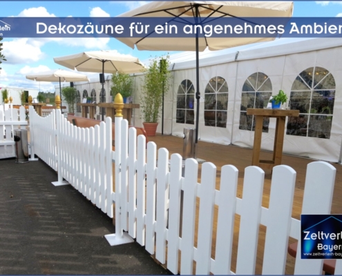 Zeltverleih + Dekoration in Oberbayern, Niederbayern, Oberpfalz, Schwaben und Allgäu